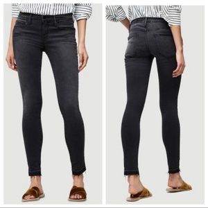 FRAME Le Skinny de Jeanne Crop Black Jeans Mid Rise Women’s Sz 29‎
